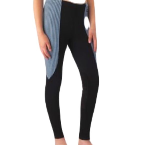 Kerrits Women's Riding Breeches Knee Patch Tights Pants Beige Equestrian Size 8 - Picture 1 of 6
